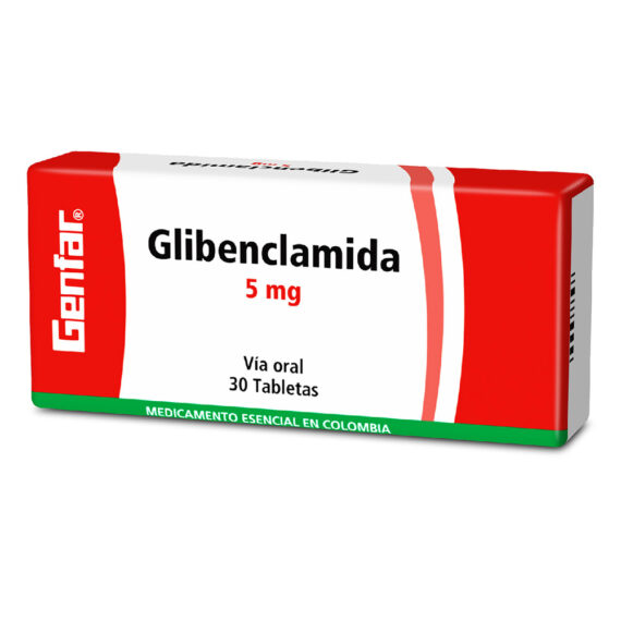 glibenclamida 5mg gf 30 tabletas