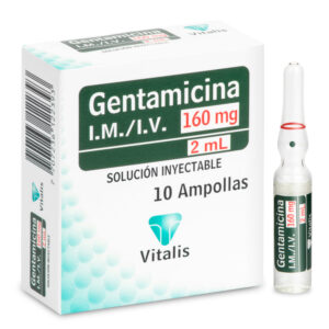 GENTAMICINA 160mg/2 ML VT 10 Ampollas