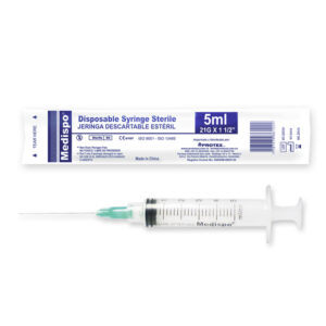 Jeringa 3P 5mL 21X1.1/2 100 Unds MEDISPO