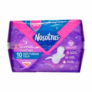 Toallas NOSOTRAS NATURAL Buenas Noches 10Unds