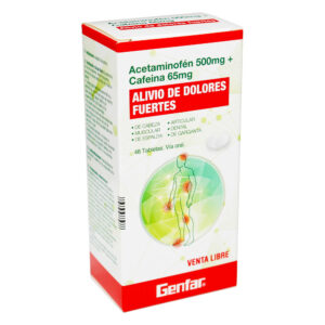 ACETAMINOFEN + CAFEINA 500/65mg GF 48Tabletas