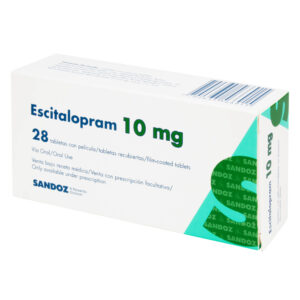 ESCITALOPRAM 10mg SZ 28 Tabletas