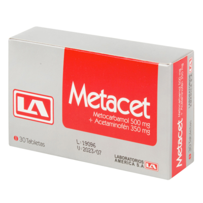 METACET 500/350mg 30 Tabletas