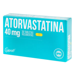 ATORVASTATINA 40mg LP 30 Tabletas