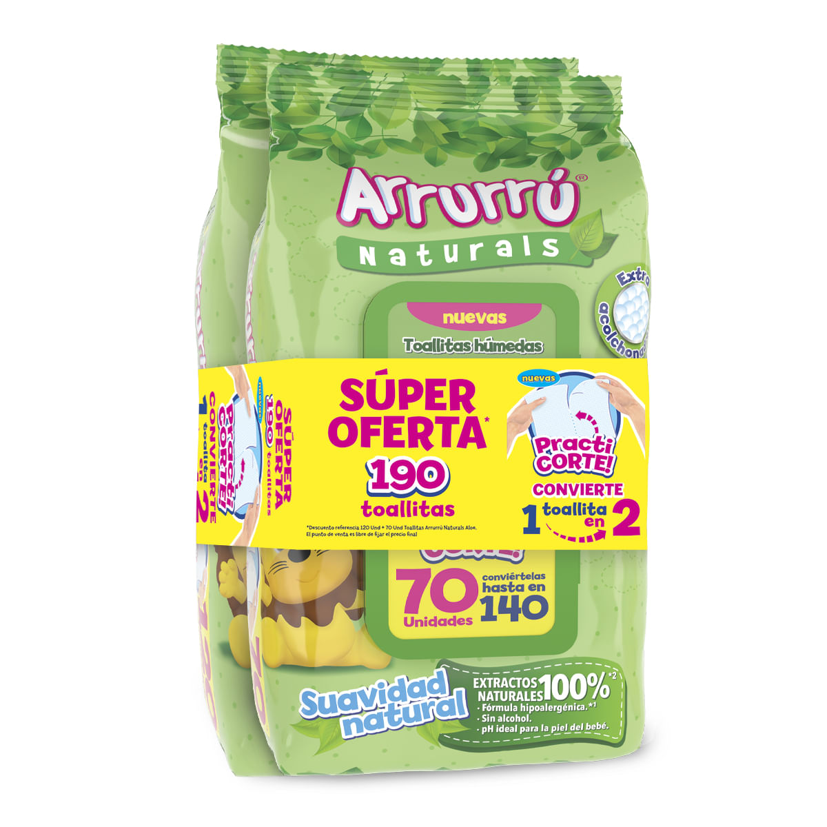 TOA.ARRURRU ALOE PACK 190 UD S. OFE