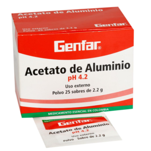 Acetato de Aluminio GF 25 Sobres