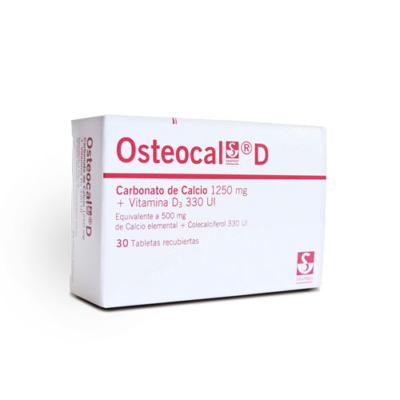 osteocal d 500mg 30 tabletas