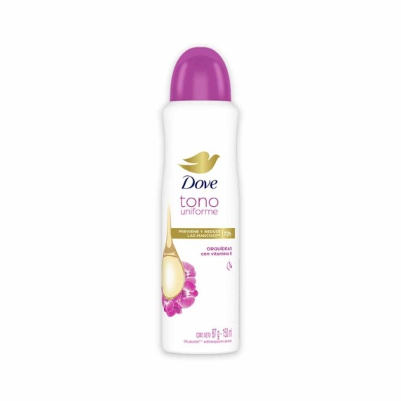 desodorante dove spray tono uniforme orquideas 87gr m