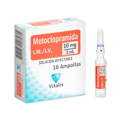metoclopramida 10mg/2ml vt 10 ampollas