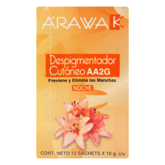 despigmentador cutaneo arawak noche 10gr x 12 sobres