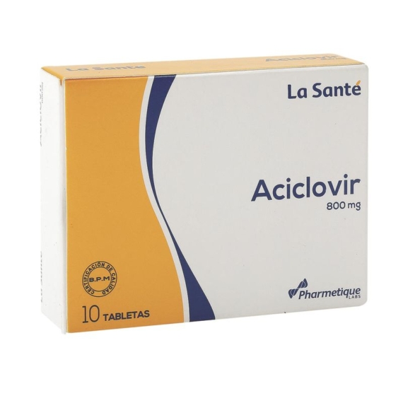ACICLOVIR 800mg LS 10 Tabletas
