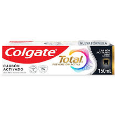 crema colgate total 12 carb.activ 150ml