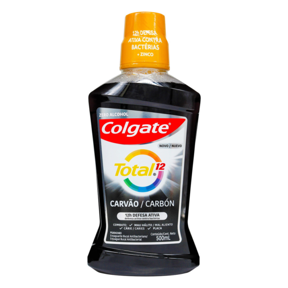 Enjuague COLGATE TOTAL 12 CARBÓN 500mL