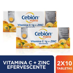 2 CEBION FORTE 10 Tabletas EFERVESCENTE