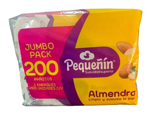 Toallas PEQUEÑIN ALMENDRA 200 Unds