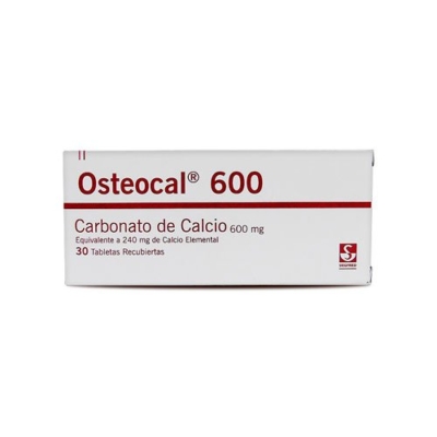 osteocal 600mg 30 tabletas