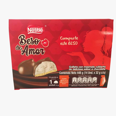 galletas beso de amor 27gr 14unds