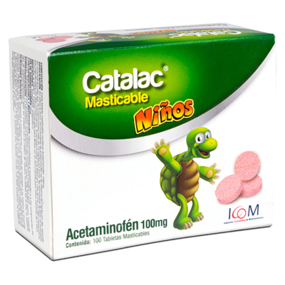 catalac 100mg 100 tabletas masticables