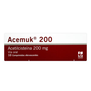 ACEMUK 200mg 10 Tabletas Efervecentes
