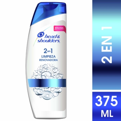shampoo h&s 2 1 limpie.ren.375ml
