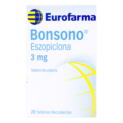 bonsono (eszopiclona)3mg 30 tabletas