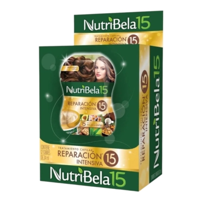 shampoo nutribela reparación intensiva 18ml 12 sobres