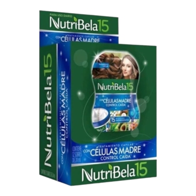 shampoo nutribela celulas madres 18ml 12 sobres