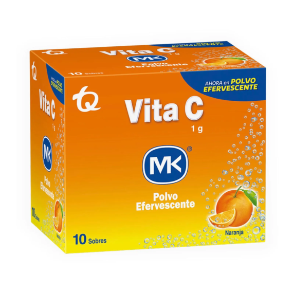 vita c mk naranja polvo 10 sobres