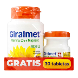 GIRALMET 2.000 UI 100 Tabletas Gratis 30 Tabletas