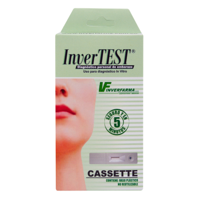 prueba de embarazo cassette invertest