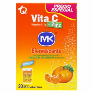 2 Vita C + Zinc Efer Mandarin Mk 10 Tabletas