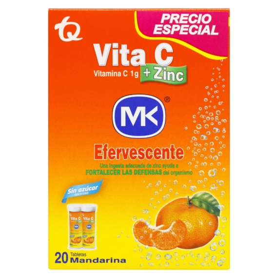 2 vita c + zinc efer mandarin mk 10 tabletas