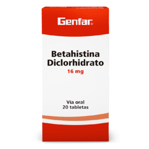 BETAHISTINA 16 MG GF 20 TABLETAS