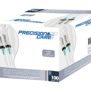 JERINGA 3P 5ML 21X1.1/2 100UND FAST CARE