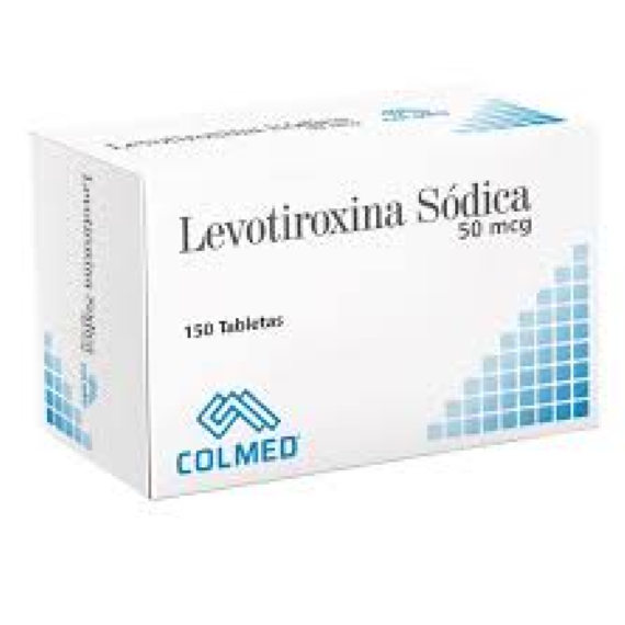levotiroxina 50mg cm 150 tabletas