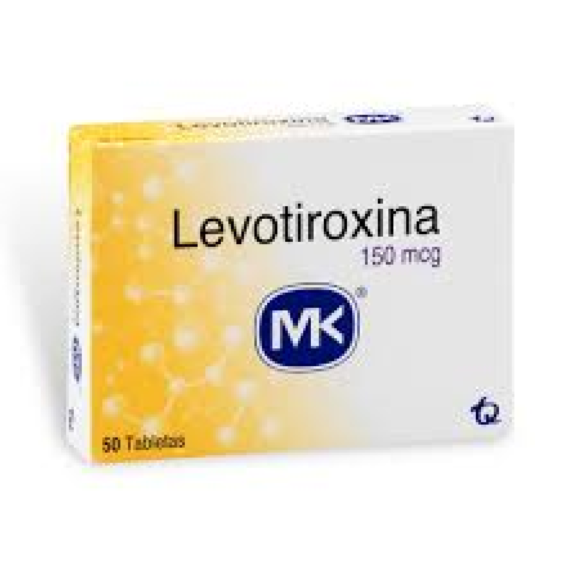 levotiroxina 150 mcg mk 30 tabletas