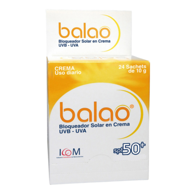 protector solar balao spf 50 10gr 24 sobres