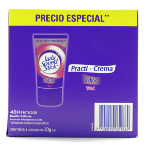 DTE LADY CR TALC PR. 30GR 6UDS P.E