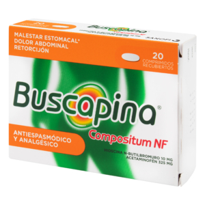 BUSCAPINA NF COMP 325/10 MG 20 TBS