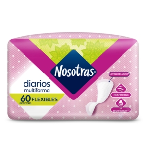 protectores nosotras diarios flexibles 60 unds