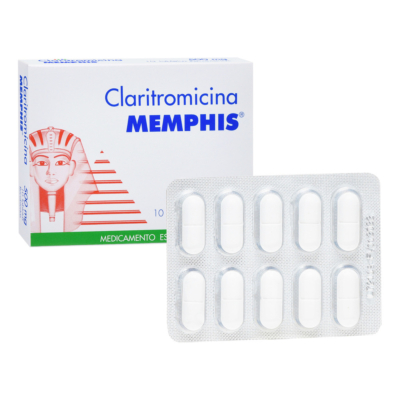 claritromicina 500mg mp 10 tabletas