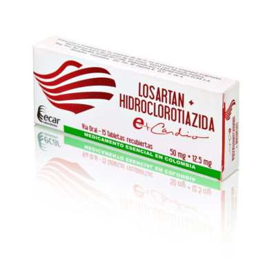 losartan 50/12.5mg + hct ec 15 tabletas