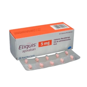 Apixaban 5 Mg 60 Tbs Recubiertas
