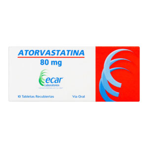 ATORVASTATINA 80 MG EC10 TAB. REC.
