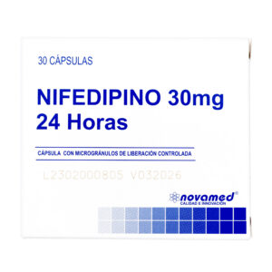 NIFEDIPINO 30 MG 30 TBS NOVAMED