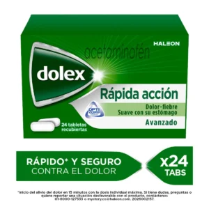 DOLEX 500 MG RAP/ACCION 24 TAB
